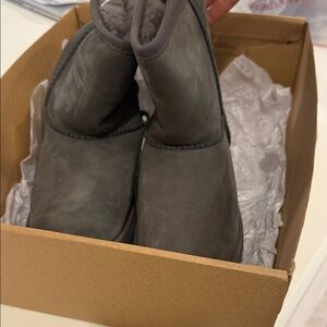 UGG Kids' Classic Weather Short Boots - Grey